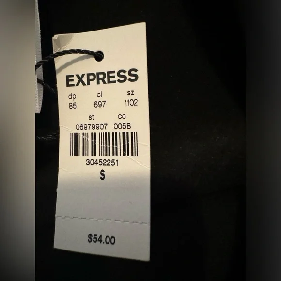 Express Black Faux Leather Leggings Women's Small - Picture 6 of 6